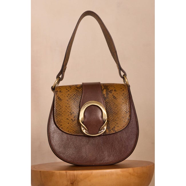 Sac noir en cuir bovin VALENTIN - Maison 123
