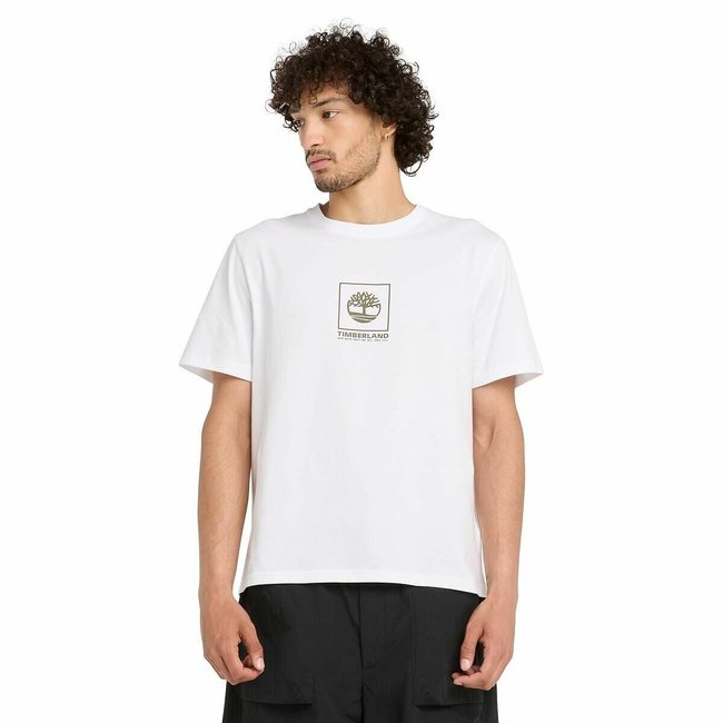 T-Shirt mit rundem Ausschnitt und Logoprint - TIMBERLAND