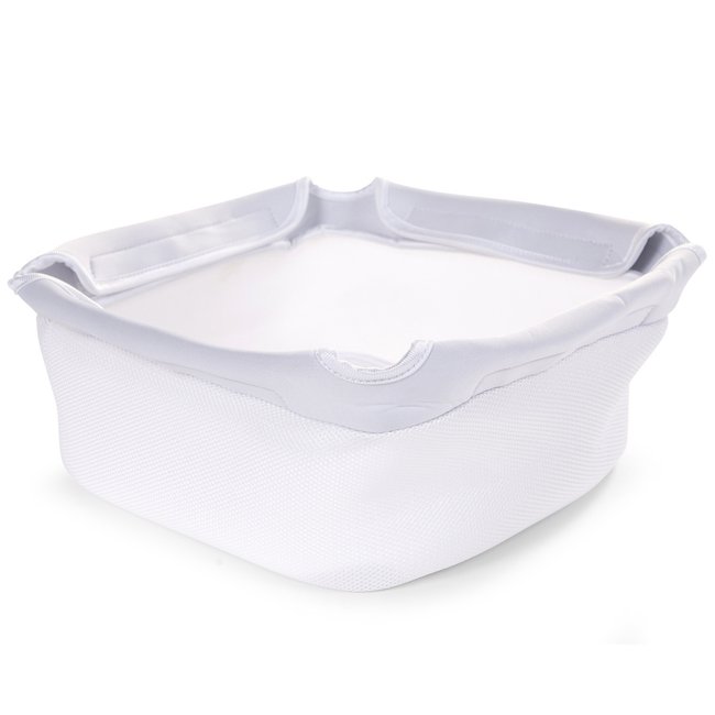 Accessoire panier pour chaise haute blanc <span itemprop=