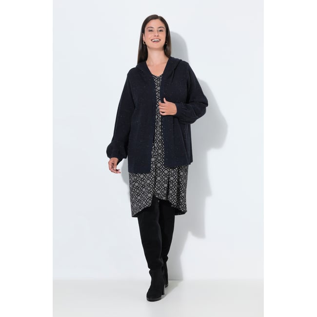 Cardigan chiné, capuche - ULLA POPKEN