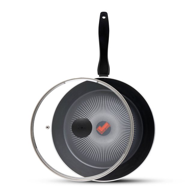 28cm Smart Start Forged Multi-Pan, black, TOWER