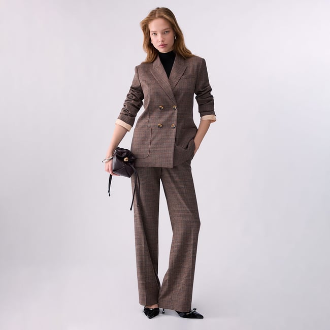 Veste à carreaux Prince de Galles tartan <span itemprop=