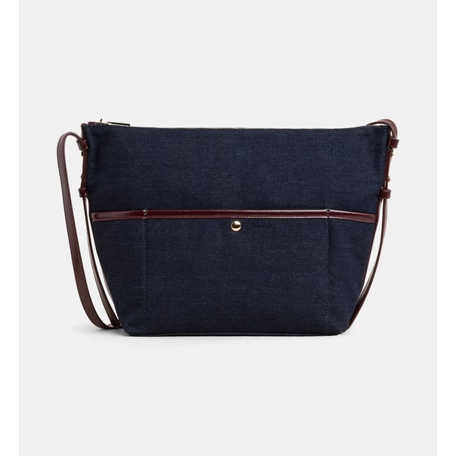 Sac cabas maya jean prune <span itemprop=