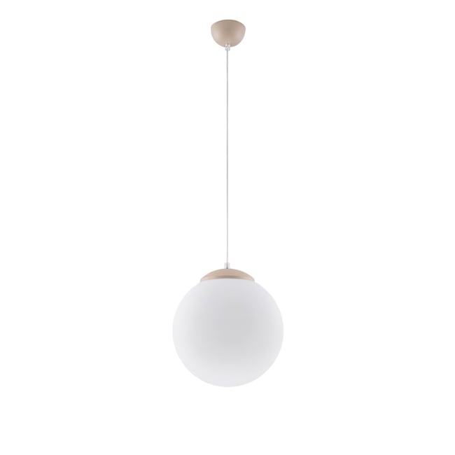 Suspension Acier Taupe E27 1 Ugo Couleur taupe <span itemprop=