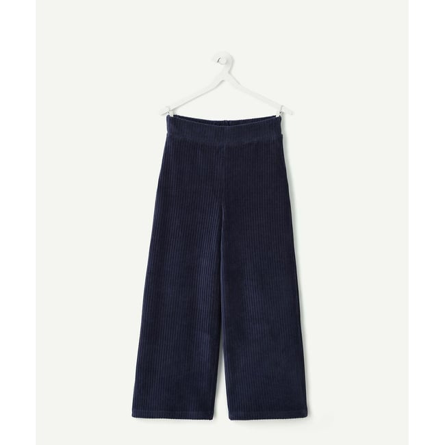 Pantaloni a gamba larga in velluto nero  TAPE A L'OEIL