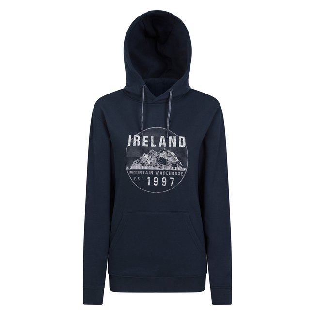 Sweat à capuche IRELAND bleu marine <span itemprop=