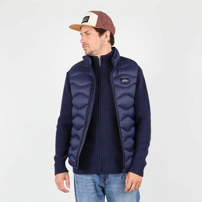 Piumino senza maniche blu marino OXBOW