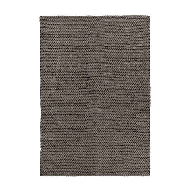 Tapis rectangulaire en laine, ROBBIE Couleur gris <span itemprop=