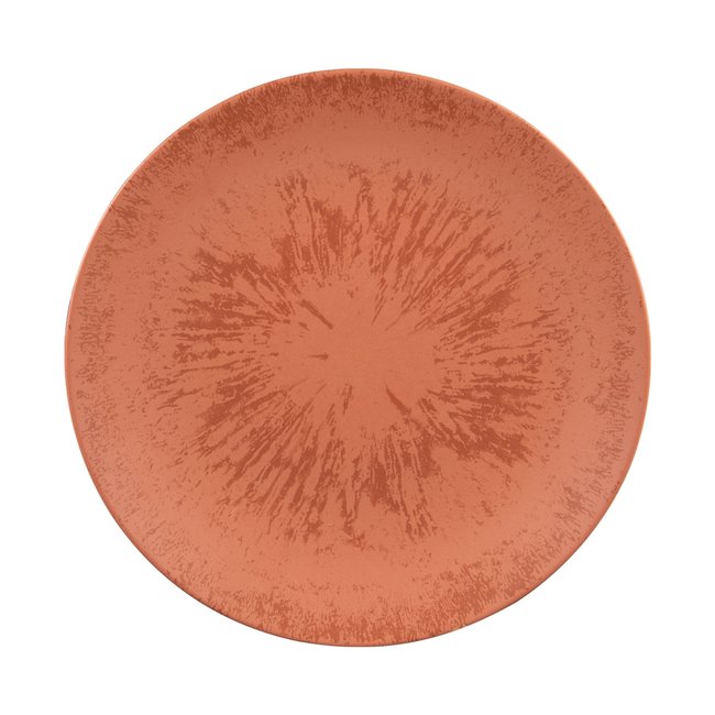 Assiette plate   27 cm Terracotta (lot de 6)-ONYX Couleur orange <span itemprop=