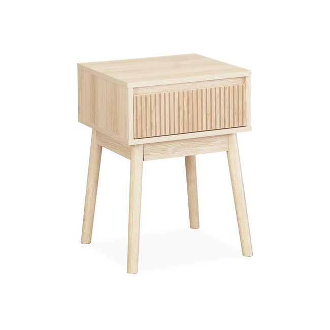 Table de chevet décor bois 1 tiroir LINEAR - SWEEEK