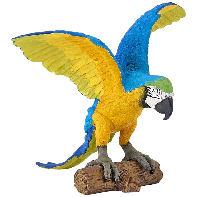 Figurine Perroquet Ara bleu bleu <span itemprop=
