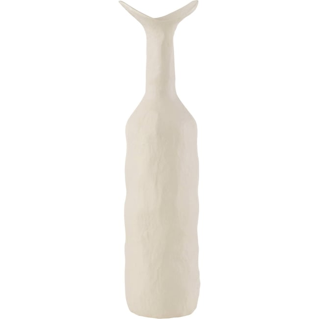 Vase sculptural en aluminium Couleur blanc <span itemprop=