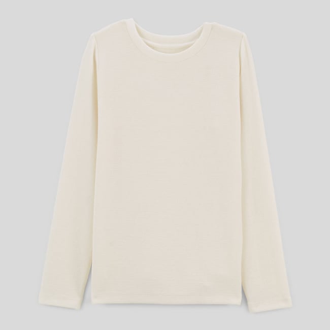 T-shirt chaud manches longues contenant de la laine - MONOPRIX