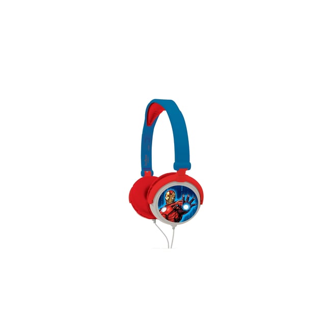 Casque stéréo filaire pliable Avengers bleu <span itemprop=