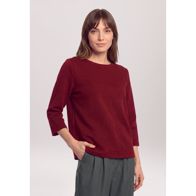 Haut casual avec structure fall burgundy <span itemprop=