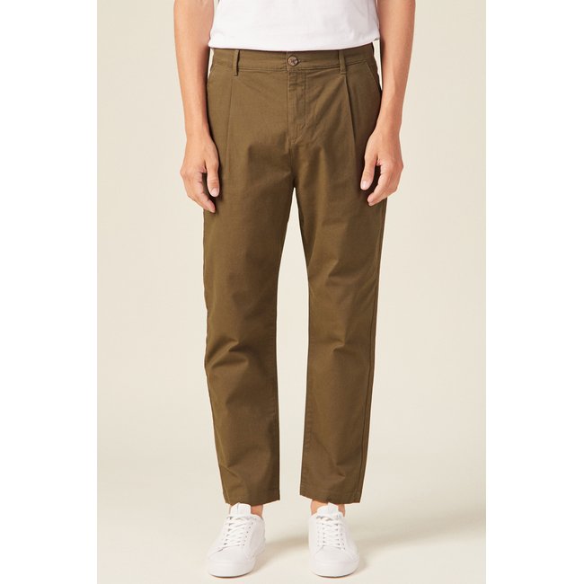 Pantalon chino taupe <span itemprop=