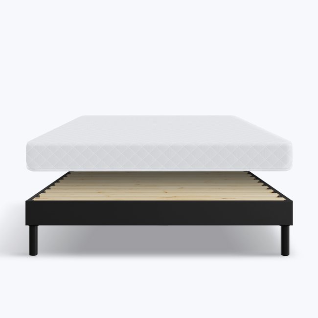 Ensemble Essentiel, matelas H16 mémoire de forme, sommier - HYPNIA
