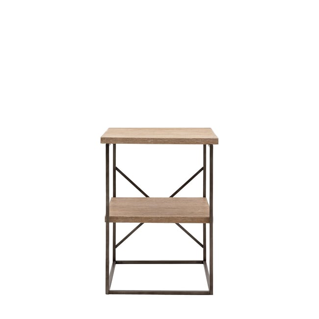 Brompton Wood & Metal Side Table, light wood, ÉDITÉ