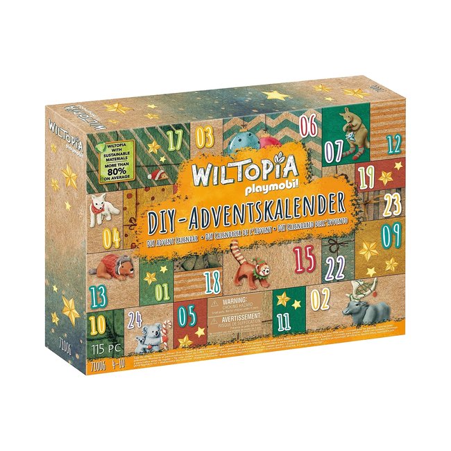 Wiltopia Calendrier de l'Avent Tour du monde des animaux DIY - PLAYMOBIL