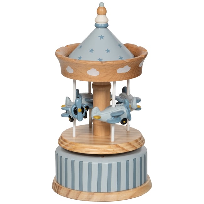 Carrousel musical bleu <span itemprop=