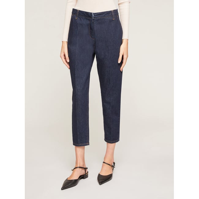Jean Skinny Denim Co Taille 8 - Longueur De Jambe 32 - Délavé Bleu Foncé - Coton Denim - Occasion Très Bon état