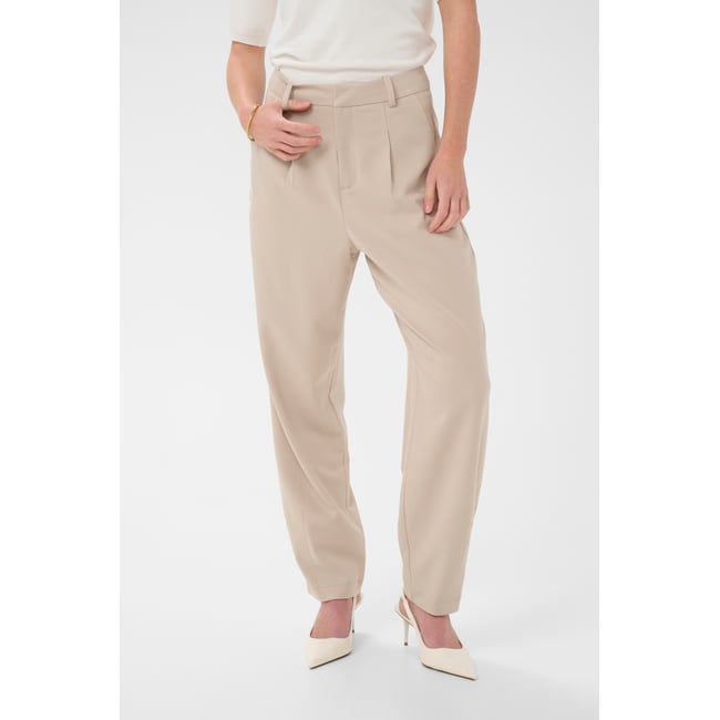 Pantalon de costume beige feather gray <span itemprop=