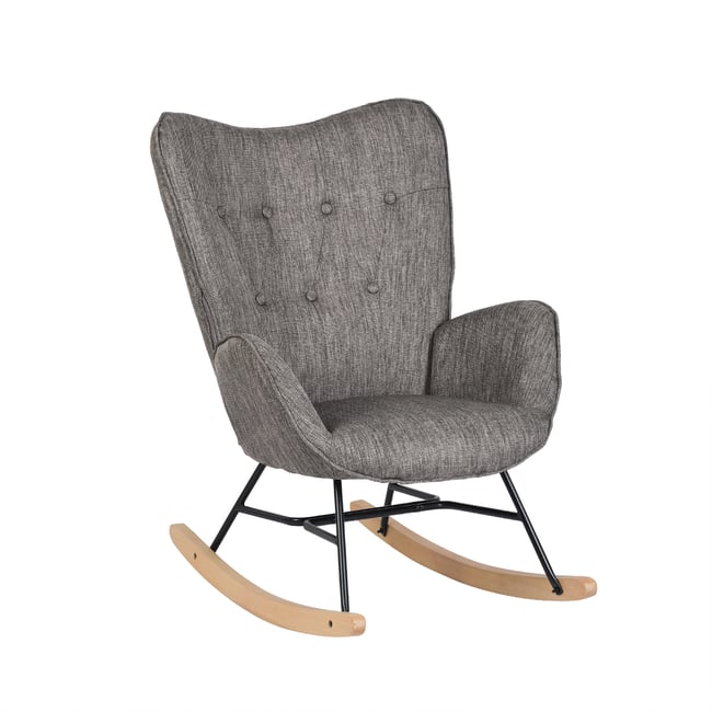 Fauteuil à bascule rocking chair scandinave, EPPING - MEUBLES COSY
