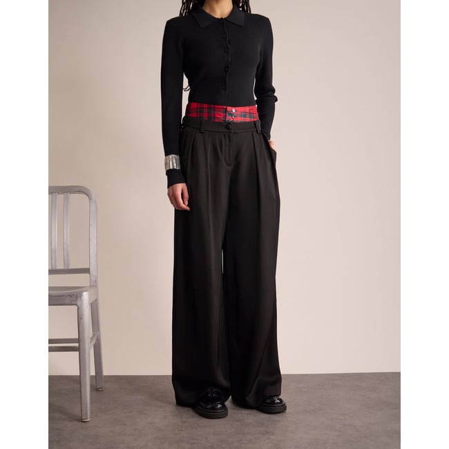 Pantalon Luciano noir <span itemprop=