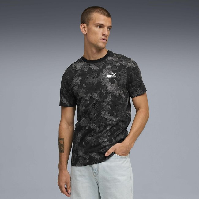 T-shirt a maniche corte mimetica nero PUMA