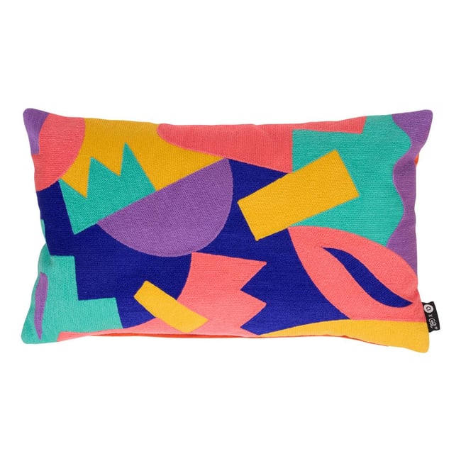 Coussin rectangulaire en coton G&L multicolore <span itemprop=
