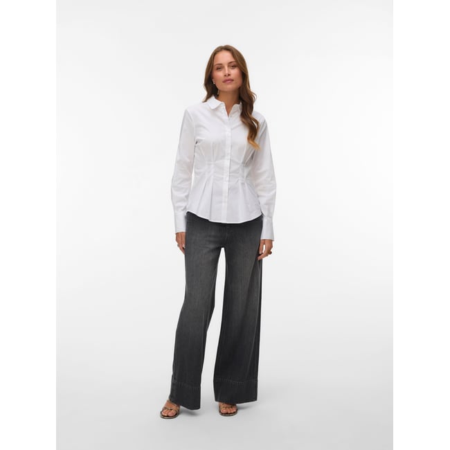 Jean À Coupe Large dark grey denim <span itemprop=