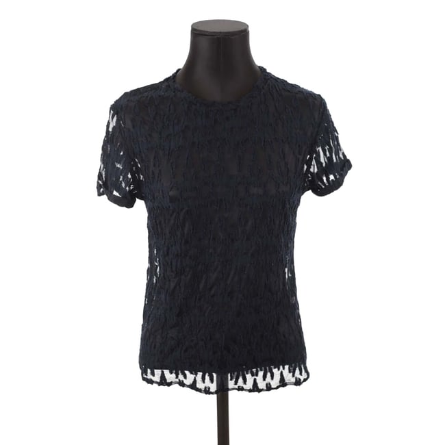 Pull Noir Dos Dentelle Mohair Alpaga - Taille M/L, Occasion Très Bon état, Femme