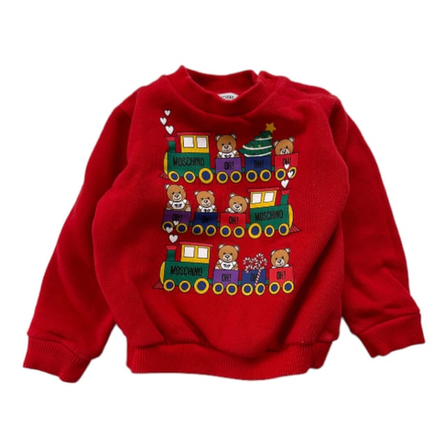 Sweat bébé - Très bon état rouge <span itemprop=