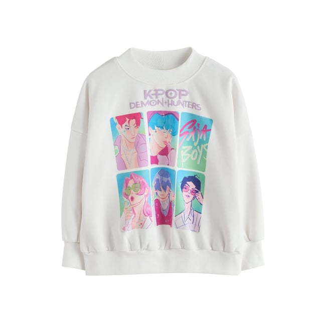 Sweat kpop demon hunters écru <span itemprop=