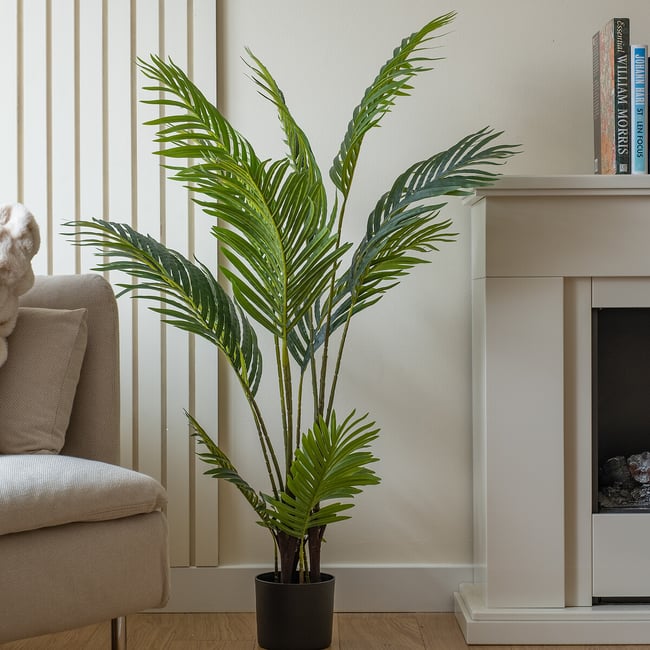 125cm Artificial Real Touch Pearl Palm Tree, green, SO'HOME