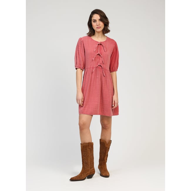 Robe Courte OLEONIA rose <span itemprop=