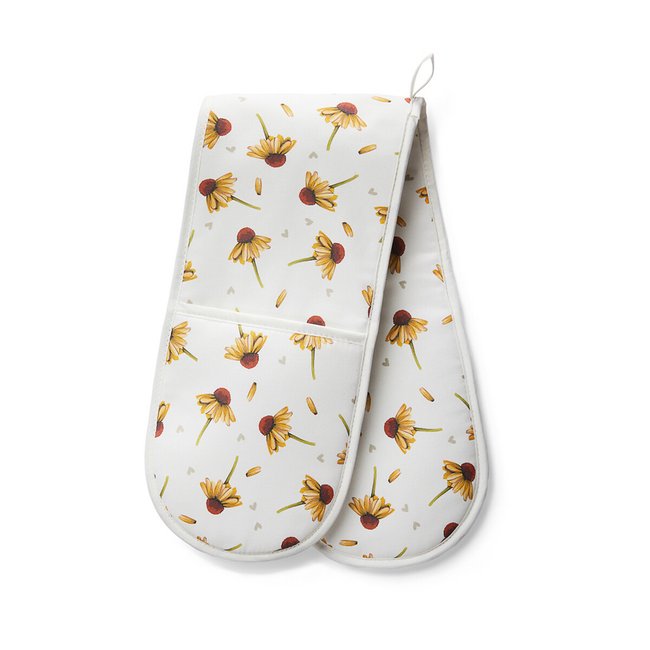 Hug Kitchen Double Oven Glove in Daisy, multi-coloured, HUG RUG
