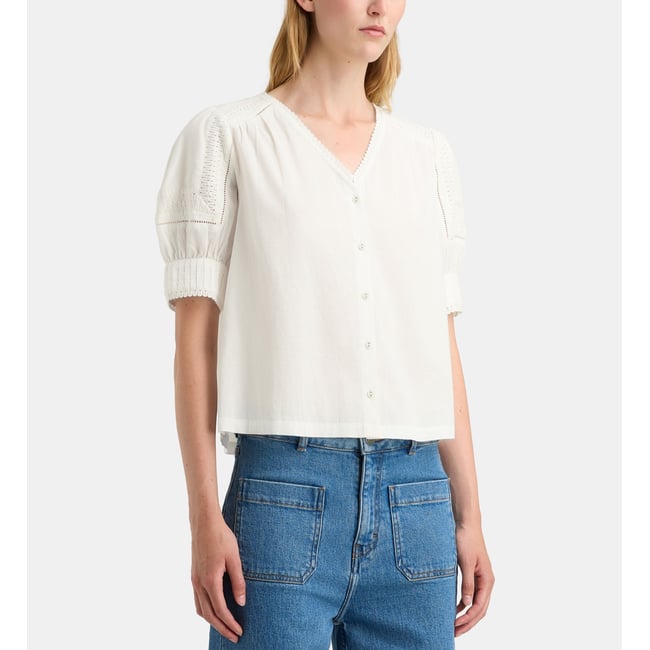 Top aruba ruch coton - GALERIES LAFAYETTE