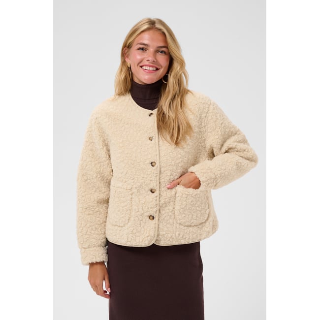 Veste beige oatmeal <span itemprop=