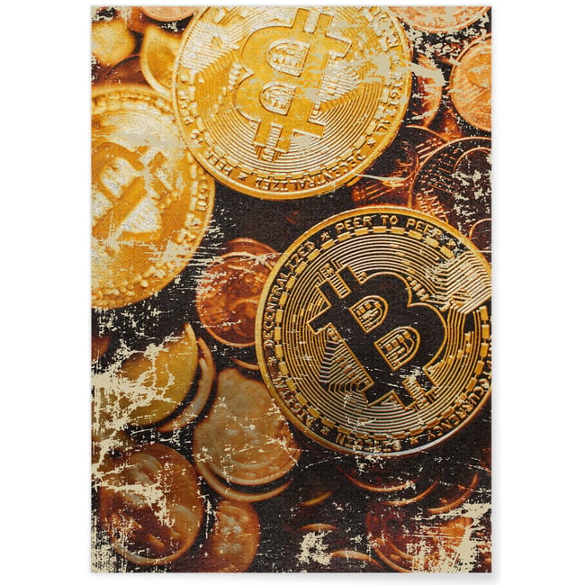 Affiche Motivation Cryptomonnaie 2 Couleur blanc <span itemprop=