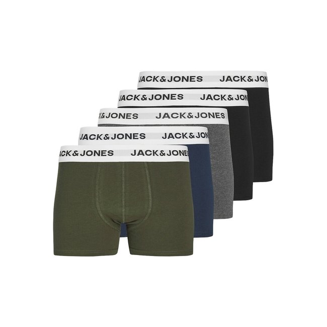 Набор трусов-боксеров, 5 шт. разноцветный JACK & JONES JUNIOR