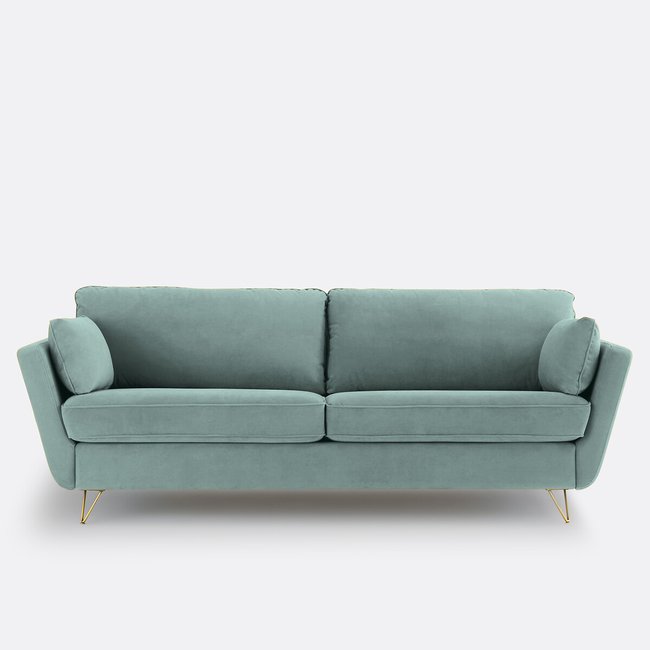 Sofá-cama 4/5 pessoas. em veludo, Niamo - LA REDOUTE INTERIEURS