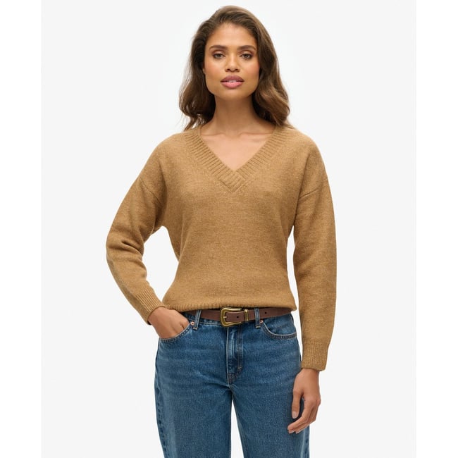 Pull oversize à col V - SUPERDRY