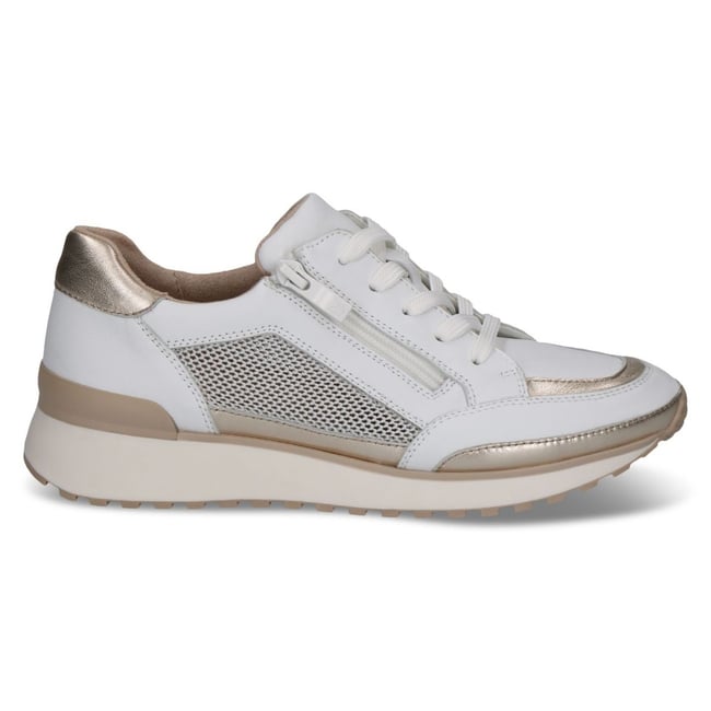 Basket à lacets blanc animal combiné <span itemprop=