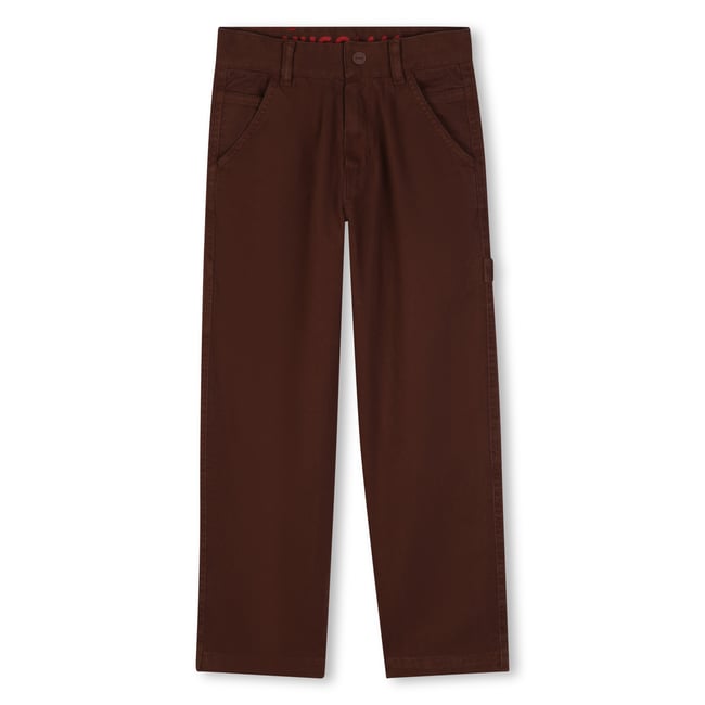 Pantalon en coton chicory coffee <span itemprop=