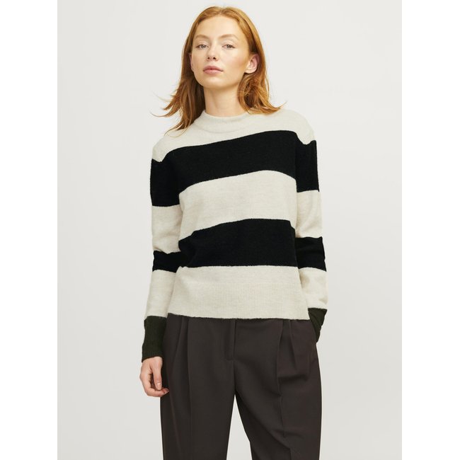 Pull en maille bone white <span itemprop=