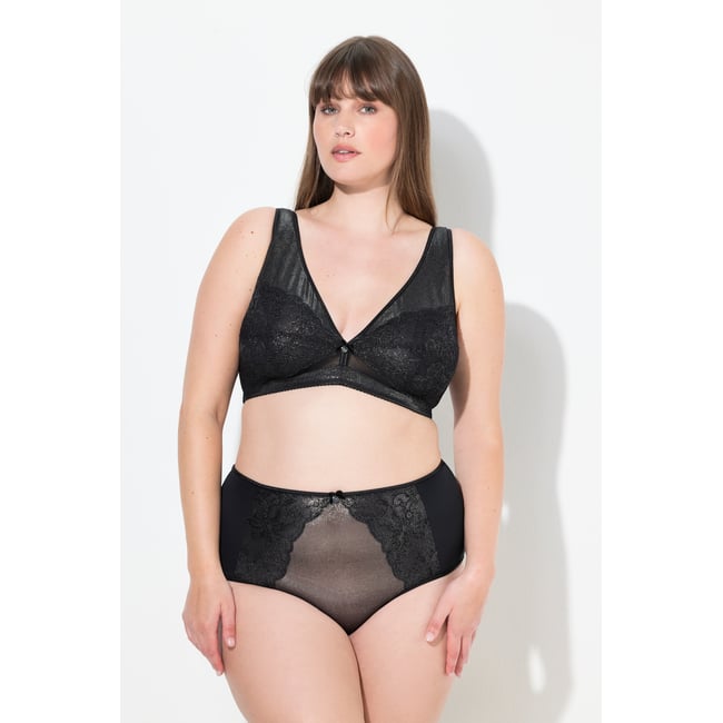 Soutien-gorge de maintien sans armatures noir <span itemprop=