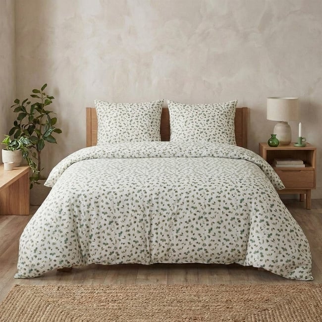 Parure de lit - Housse de couette coton 57 fils multicolore <span itemprop=