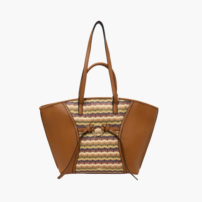 Grand sac shopper  Steevy camel <span itemprop=