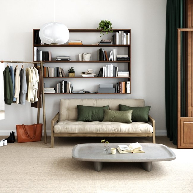 Banquette futon en pin massif, Grab - KARUP DESIGN